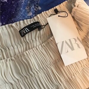 Zara Long Cream Skirt